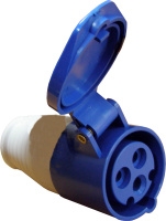 Гнездо переносное ГП 32А / 3 2Р+РЕ разъем розетка силовая 220v 220в переноска штекер Киев купить