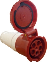 Гнездо переносное ГП 63А / 5 3Р+N+РЕ разъем розетка силовая 380v 380в переноска штекер фаза Киев купить цена