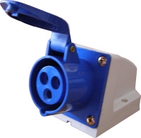 Гнездо стационарное ГС 16А / 3 2Р+РЕ разъем розетка силовая стационарное 220v 220в штекер купить Киев цена