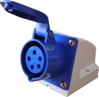 Гнездо стационарное ГC 32А / 5 3Р+N+РЕ разъем розетка силовая стационарное 380v 380в фаза штекер купить Киев цена