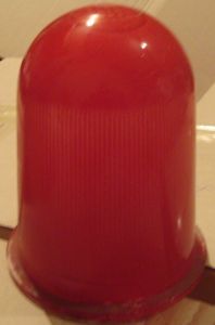 Плафон розсіювач для загороджувального вогоню типу ЗОЛ-2 червоне скло купить в Киеве по выгодной цене с доставкой