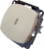 Механизм проходного выключателя 1 клавишного белый механізм вимикача прохідного з 1 клавішою білий