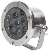 Светодиодный прожектор для фонтана бассейна водопада 24Вт RGB IP68 купить Киев цена доставка