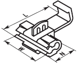 Купить T-1 cw-1.25 Клемма быстрого монтажа на провод сечением от 0.5 до 1 квадрат мм (уп. 100шт) в Киеве по выгодной цене с доставкой