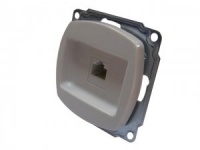 Механизм розетки компьютерной белый механізм розетки компьютерної білий