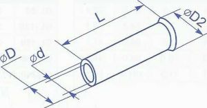 Гильза медная без изоляции для провода сечением 0.5 квадрат мм купить в Киеве по выгодной цене с доставкой