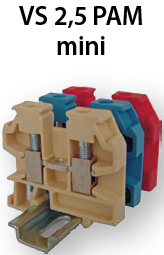 Клемма наборная винтовая mini VS 2.5 PAM (2.5 квадрат мм, бежевая) купить в Киеве по выгодной цене с доставкой