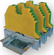 Клемма заземляющая сечением 4 квадрат мм (VS 4 PE) купить с доставкой по выгодной цене в Киеве клеммник наборной эемляной