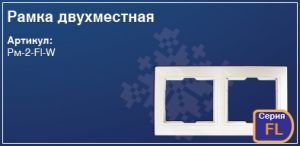 Рамка двухместная для розетки выключателя в стену скрытая установка купить Киев цена двомісна купити Київ ціна