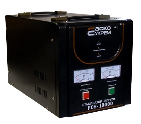 Релейный стабилизатор напряжения 10000 ВА 10kw 10кВт купить Киев цена стабілізатор напруги купити Київ ціна розрахунок потужності стабілізатора