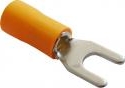 Наконечник вилочный в изоляции для провода сечением от 0.5 до 1.5 квадрат мм, под винт М3 (ток до 15А, уп. 100шт)